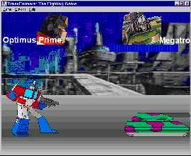 Optimus Prime a punto de disparar