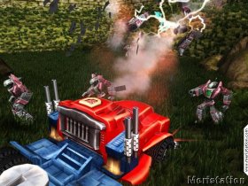 Optimus Prime contra Decepticlones
